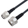 Low Loss TNC Male to N Male Cable Assembly using LMR-195-UF Coax, 25 FT With Times Microwave Components with HeatShrink