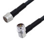 Low Loss N Male to N Male Right Angle Cable Assembly using LMR-400-DB Coax, 6 FT with Times Microwave Components
