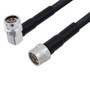 Low Loss N Male Right Angle to N Male Cable Assembly using LMR-400 Coax, 6 FT with Times Microwave Components