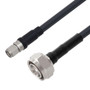 Low Loss 4.3-10 Male to SMA Male Weatherproof Cable Assembly with Silicone using LMR-240 Coax, 2 FT with Times Microwave Components