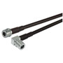 QMA Right Angle Plug to QMA Plug, Pigtail 20 ft 195-Series