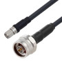 Low Loss SMA Male to N Male Weatherproof Cable Assembly with Silicone using LMR-240 Coax, 4 FT with Times Microwave Components