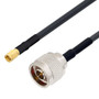 Low Loss SMA Male to N Male Weatherproof Cable Assembly with Silicone using LMR-240 Coax, 5 FT