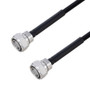 Outdoor Rated 4.3-10 Male to 4.3-10 Male Low PIM Cable Using SPO-250 Coax Using Times Microwave Parts 3 Meters