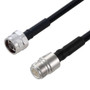 Low Loss N Male to N Female Weatherproof Cable Assembly with Silicone using SPO-250 Coax, 2 FT with Times Microwave Components