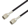 Reverse Polarity SMA Plug to Reverse Polarity SMA Plug Cable Assembly using RG174 Coax, 2 FT