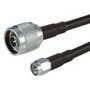 Low Loss N Male to SMA Male Cable Assembly using CA-240 Coax, 20 FT