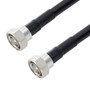 Low Loss 7/16 DIN Male to 7/16 DIN Male Cable Assembly using LMR-600-DB Coax, 2 FT with Times Microwave Components