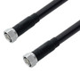 Low Loss 4.3-10 Male to 4.3-10 Male Cable Assembly using LMR-600-DB Coax, 6 FT with Times Microwave Components