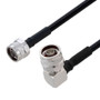 Low Loss N Male Right Angle to N Male Weatherproof Cable Assembly with Silicone using SPO-250 Coax, 5 FT with Times Microwave Components - LCCA31017/WP-FT5