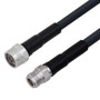 Low Loss N Male to N Female Weatherproof Cable Assembly with Silicone using LMR-400 Coax, 3 FT with Times Microwave Components