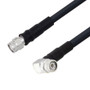 Low Loss TNC Male to TNC Male Right Angle Weatherproof Cable Assembly with Silicone using LMR-400 Coax, 4 FT with Times Microwave Components
