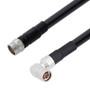 Low Loss N Male to N Male Right Angle Cable Assembly using LMR-600 Coax, 4 FT with Times Microwave Components