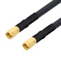 Low Loss SMA Male to SMA Male Weatherproof Cable Assembly with Silicone using LMR-240 Coax, 4 FT