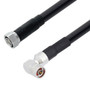 Low Loss 4.3-10 Male to N Male Right Angle Cable Assembly using LMR-600 Coax, 10 FT with Times Microwave Components