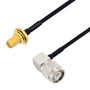 SMA Female Bulkhead to TNC Male Right Angle Cable Assembly using LC085TBJ Coax, 5 FT