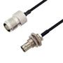 BNC Female Bulkhead to TNC Female Cable Assembly using LC085TBJ Coax, 4 FT