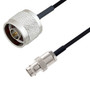 BNC Female to N Male Cable Assembly using LC085TBJ Coax, 5 FT