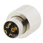 M12 4 Position D-code Mold Connector, Female, Shielded
