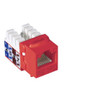 Category 5E Keystone Jack 110/RJ45 EIA568A/B Red