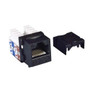 Category 6 Keystone Jack 110/RJ45 EIA568A/B Black