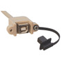 USB Protective Cover w/lanyard for Type B Jacks, Package/10
