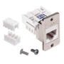 Cat6 ECF Keystone Jack 110/RJ45 EIA568A/B White