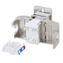 Panel Mount Category 5e Shielded Keystone Jack Tool-less w/ PoE+ Compliance
