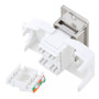 Panel Mount Category 6 Keystone Jack Tool-less w/ PoE+ Compliance