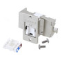 Panel Mount Category 6 Shielded Keystone Jack Tool-less w/ PoE+ Compliance