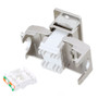 Panel Mount Category 6 Shielded Keystone Jack Tool-less w/ PoE+ Compliance