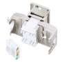 Panel Mount Category 6a Shielded Keystone Jack Tool-less w/ PoE+ Compliance