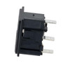 AC PEM C14 type 1.5 mm Snap-In Panel Mount IEC inlet connector AC power entry module with 6.3 mm Quick-Connect Fuseholder
