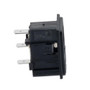 AC PEM C14 type 3.0 mm Snap-In Panel Mount IEC inlet connector AC power entry module with 6.3 mm Quick-Connect Fuseholder