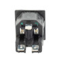 Twin-Fused IEC Inlet, Snap-Fit, Panel Mount, C14 Connector, 6.3 mm Tab Termination, 5mm x 20mm Fuse, 1 mm Panel Thickness