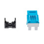 Cat6a RJ45 Keystone Jack, IDC 110 90 degrees Punch Down, UTP (unshielded twisted pair), Blue