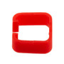 Changeable Color Ring Clip For Use With RJ45CB Style RJ45 Plug Clip Boots, Red Color, PVC, 100 Pack