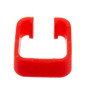 Changeable Color Ring Clip For Use With RJ45CB Style RJ45 Plug Clip Boots, Red Color, PVC, 100 Pack