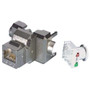 Category 6A Tool-less Shielded RJ45 Keystone Jack