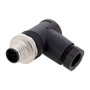 M12 8 Pin A-Code Male Right Angle Field Termination Connector, 24-20AWG