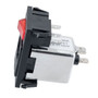 AC PEM C14, 1.0 to 3.0mm Panel Snap-In, 6.3mm Quick-Connect, EMI Filtered, Single Illuminated Switch Fuseholder