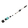 Fiber Connector, MPO Male, 12 Fiber, for 4.0mm MMF, Aqua, Short boot