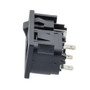 Horizontal Power Entry Module, Panel-Mount, C14 Inlet, I/O Marked Switch, 45.9 mm