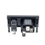 Horizontal Power Entry Module, Single-Fused C14 Inlet, I/O Marked Single Contact Switch, 62.7 mm