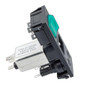 Vertical Power Entry Module, C14 Inlet, a Pair of FX0359 fuse Holders, Double Contact Illuminated Green Switch, 78.7 mm