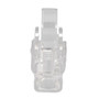 Clear Clip Boot For UTP Ethernet Long-Body RJ45 Male, Compatible With RJ45CBCR, Changeable Color Rings, Fits Up To 5.3mm OD Cable, 100-Pack