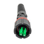 IP68 ODVA Compatible LC Duplex Connector, APC Duplex Green, 6.0mm crimp sleeve, no Dust Cap