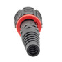 IP68 ODVA Compatible LC Duplex Connector, MM 10G Duplex Aqua, 5.0mm crimp sleeve, with Dust Cap