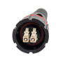 IP68 ODVA Compatible LC Duplex Connector, MM Duplex Beige, 4.8mm crimp sleeve, no Dust Cap
