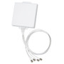 2.4/4.9-5.8 GHz 4-Element Dual Polarized Flat Panel Antenna - (4) RP-TNC Plug Connectors